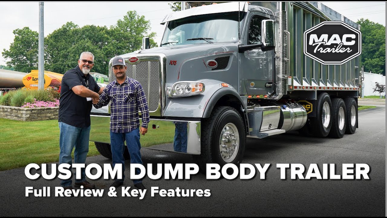 EPIC Custom MAC Dump Body Trailer for Sale | Walkaround at MAC Trailer - MAC Facility