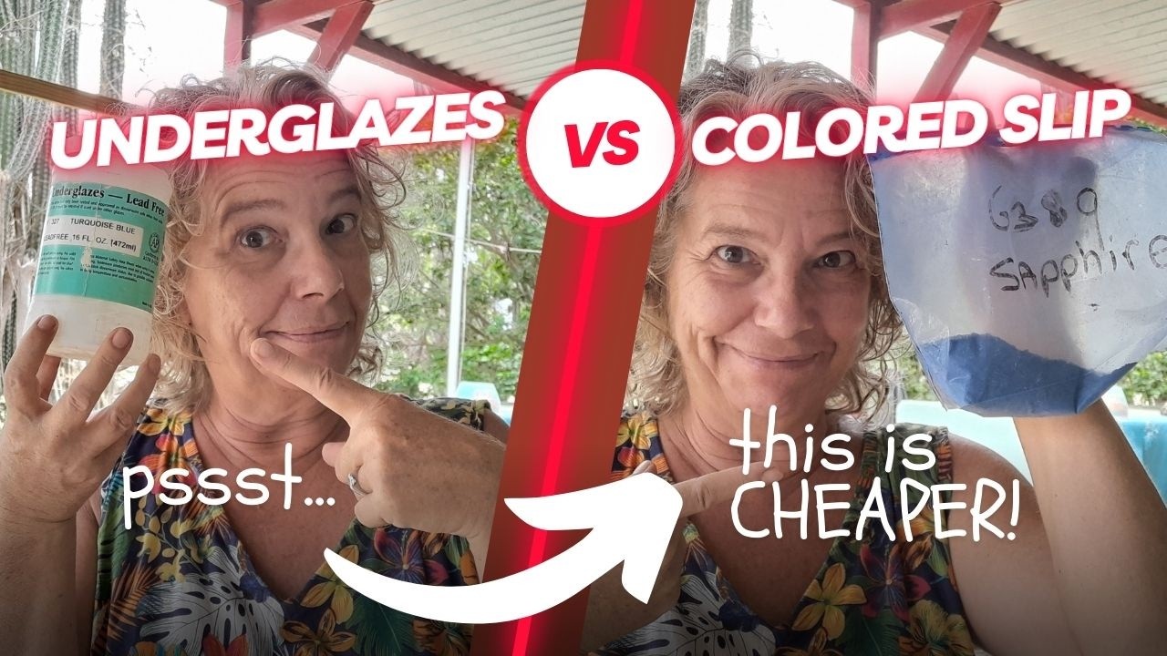 Underglaze VS Making colored slips with stain? FREE pdf with 44 recipes!