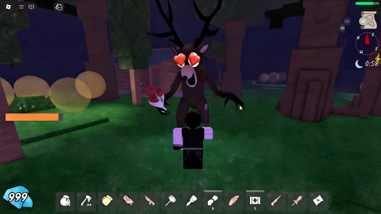 Gave A Bouquet The DEER VALENTINES UPDATE in 99 Night in The Forest! |New Update