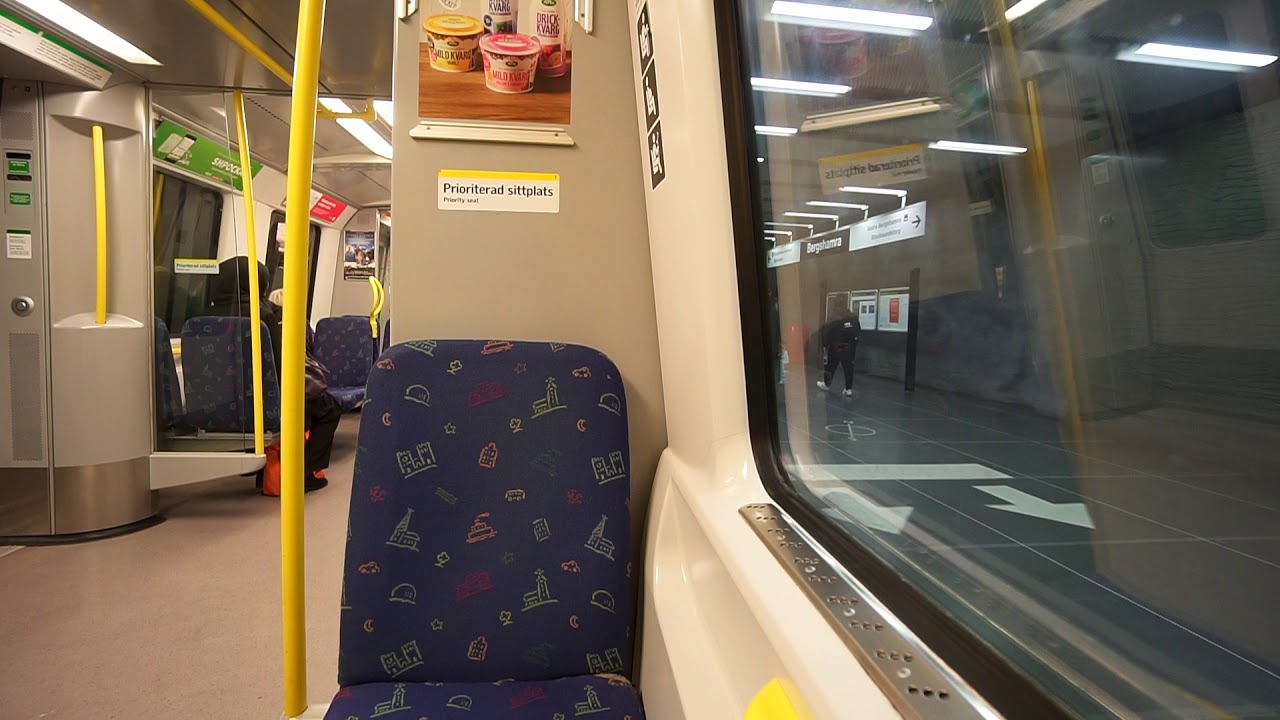 Sweden, Stockholm, subway ride from T-Centralen to Mörby Centrum, 3X escalator