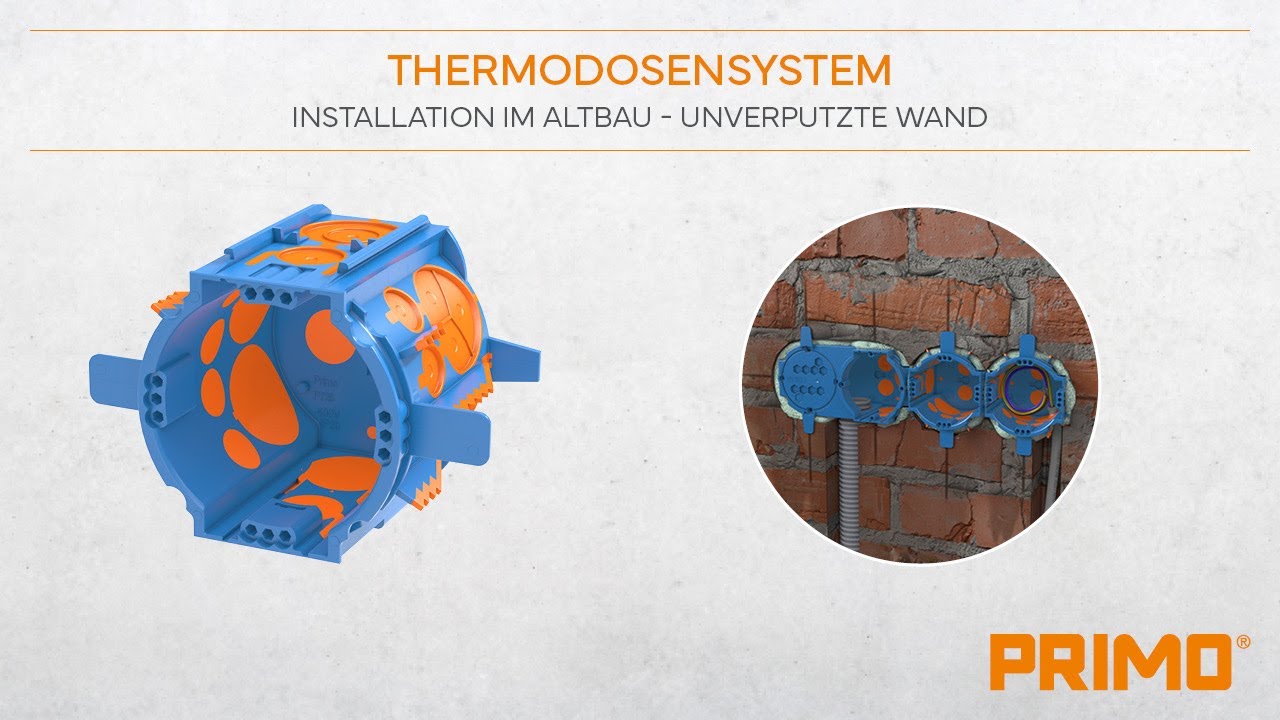 P726 Thermodose THD-70 - Einsatz im Altbau (Unverputzte Wand)