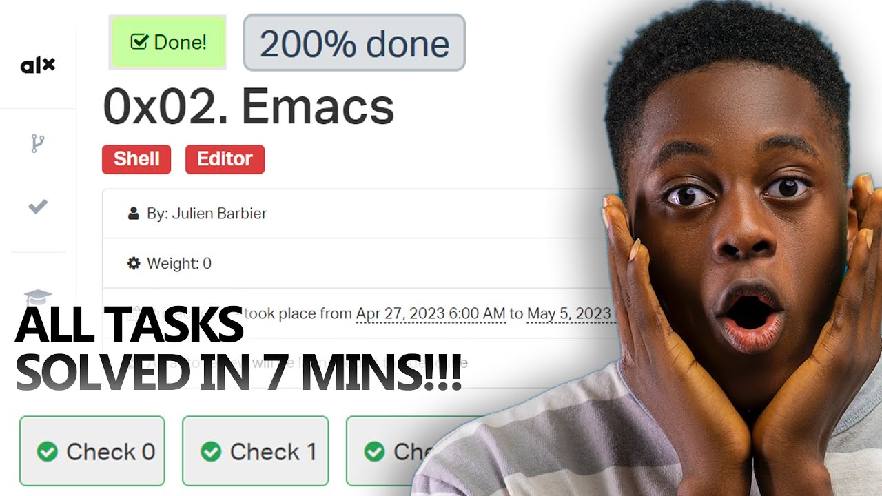 0x02. Emacs Alx Full Solution | 200% EXPLAINED
