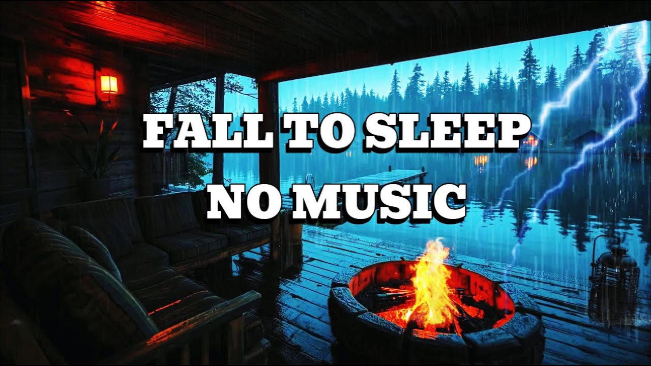 🌧️ Enchanted Cabin Rain & Cozy Fireplace | Deep Sleep, Relaxing Ambience & Stress Relief ✨🔥