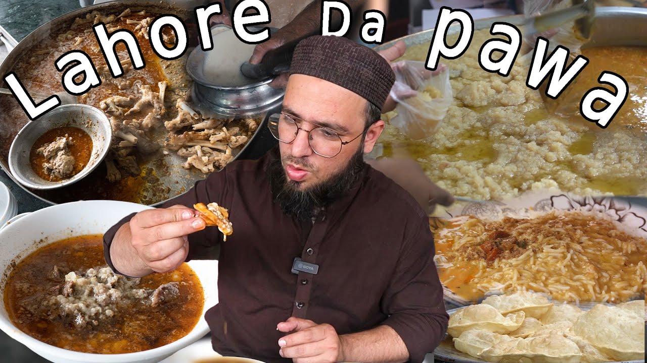 Desi Nashta In Winters | Haideri Bong Paye | Kasur Sweets Halwa Puri | Hidden Daal Chawal