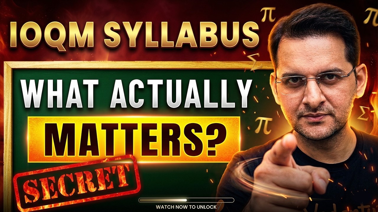 IOQM Syllabus 2026: What Actually Matters | Math Olympiad Preparation | Abhay Sir LIVE