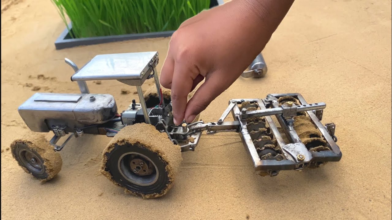 top most creative diy tractor plough machine science project of @Amtfarming