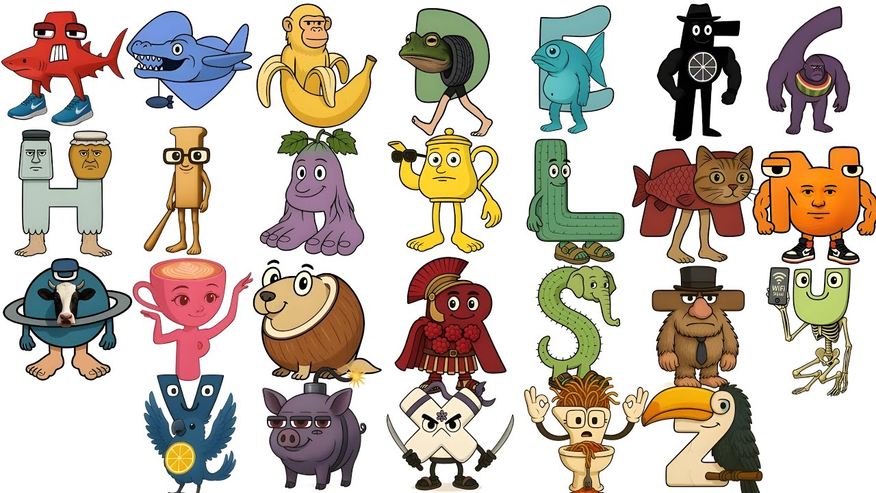 ALPHABET LORE A-Z but different version  - ALPHABET LORE ANIMATION MEME - abcdefghijklmnopqrstuvwxyz