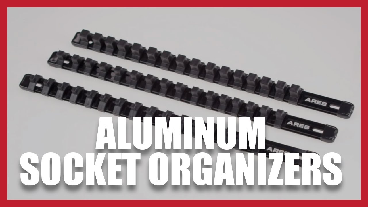 ARES 70087 | 3-Piece Aluminum Socket Organizer