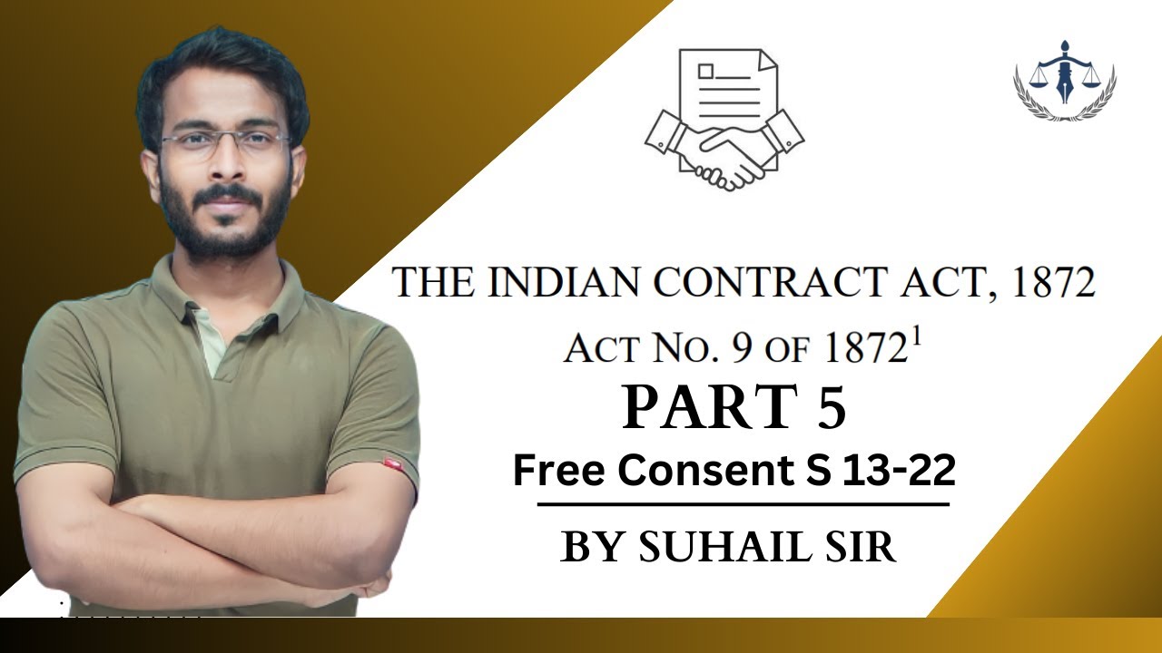 PART 5 | Free Consent: Sections 13-22 of the Indian Contract Act Explained!