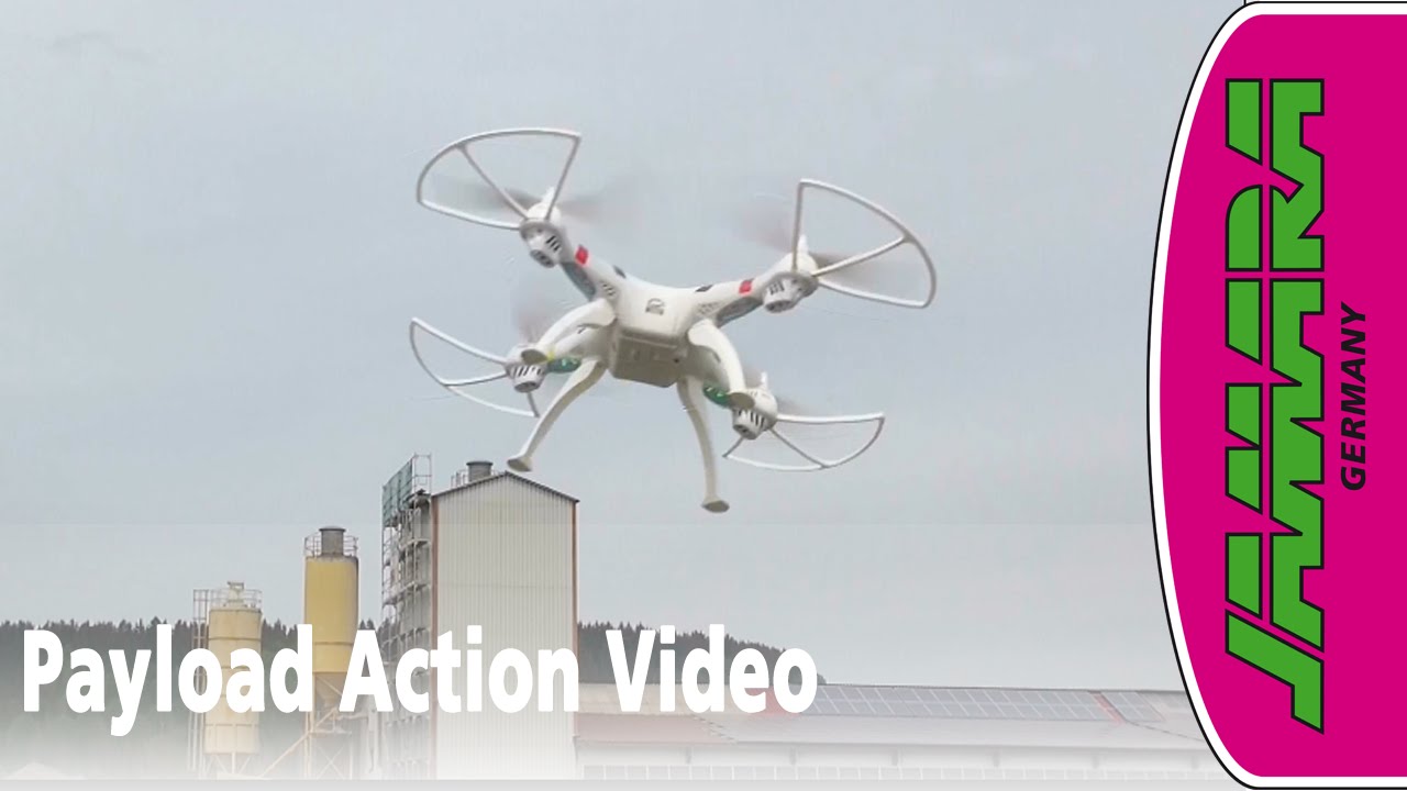 Jamara Payload Quadrocopter Drohne - Action Video