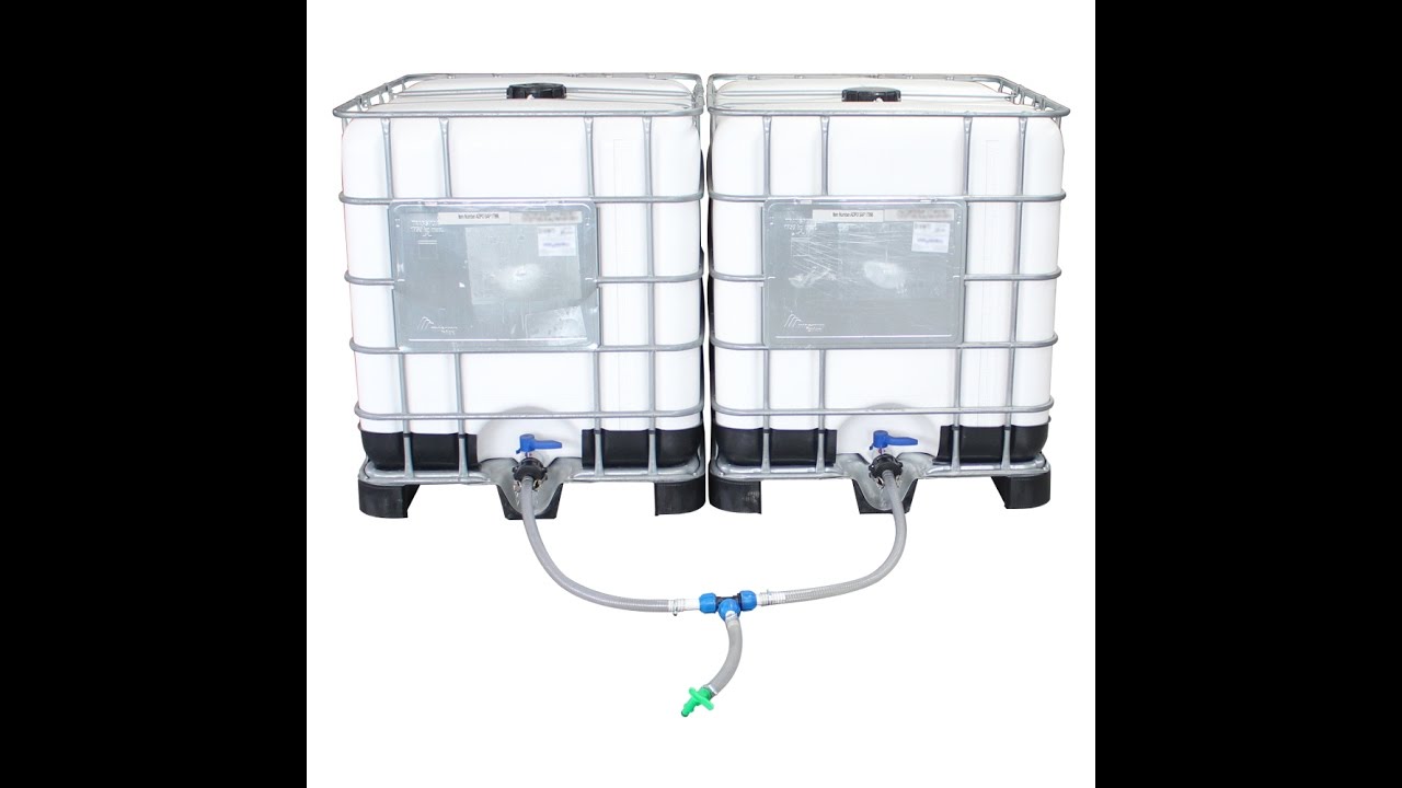 IBC Tanks / Wassertanks / Regentonne verbinden mit Tankverbinder Set DN25 und DN40 - Anleitung