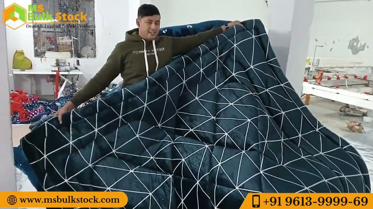 Fiber Rajai Double bed नए जमाने की रजाई  Quilt Panipat Factory Wholesale market @msbulkstock #rajai