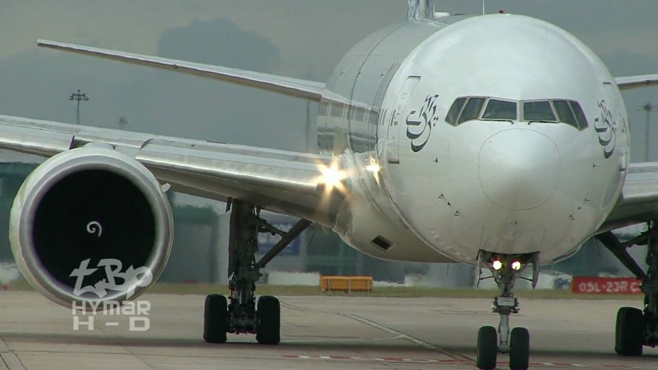 Manchester Airport as close as it gets - PIA Pakistan Boeing 777, Jet2, KLM 737, Lufthansa Airbus HD