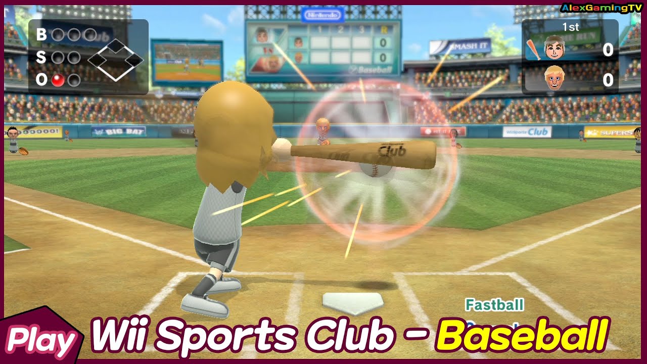 Wii Sports Club - Baseball (#Wii U, #045) Player Alex ( Road to Pro Class ) 🤩 AlexGamingTV