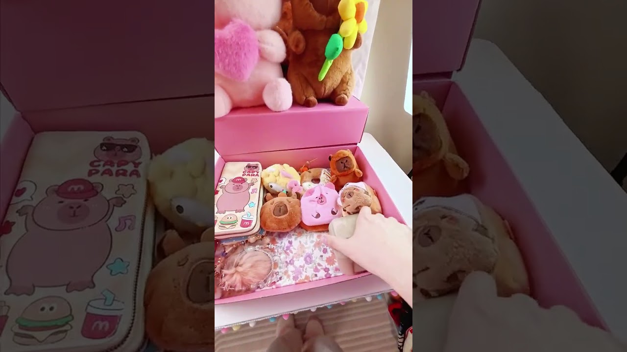 ASMR Packing 3 Scoops for Meghan 🐹🐽 Capybara & Pink Pig Duo! (Specific Wish Granted)