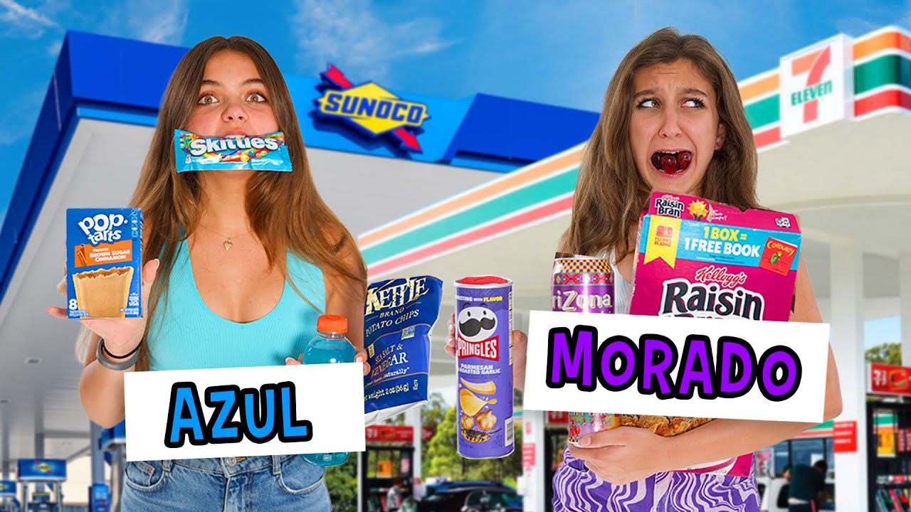 24 horas comiendo un s&oacute;lo COLOR en GASOLINERAS