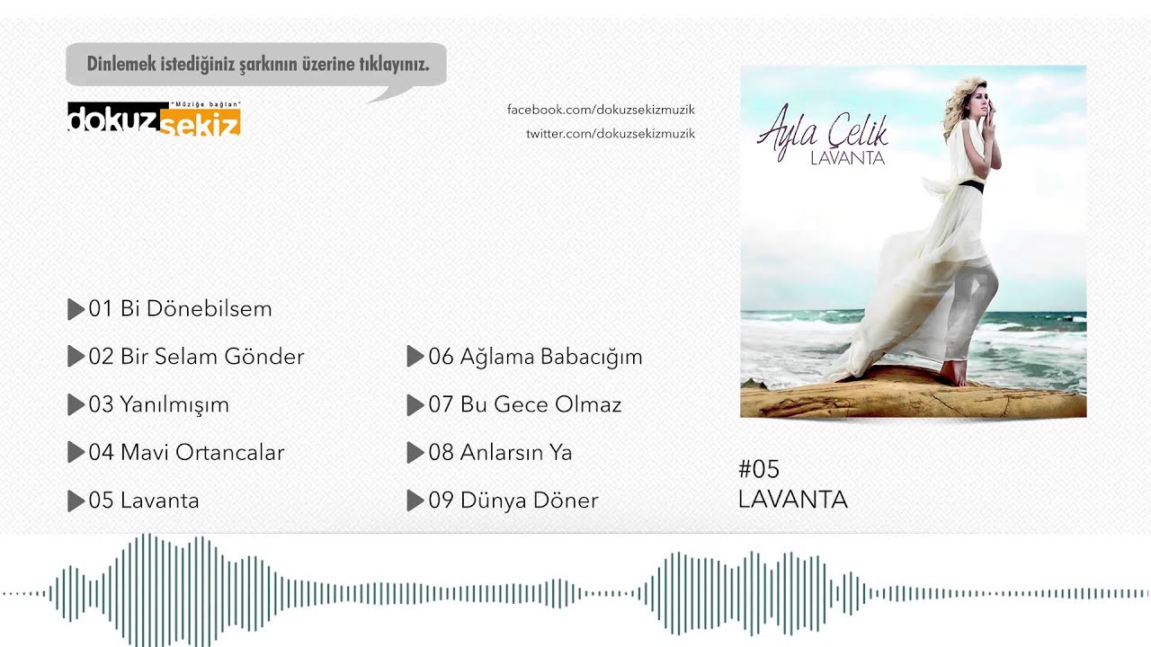 Ayla &Ccedil;elik -  Lavanta  (Official Audio)