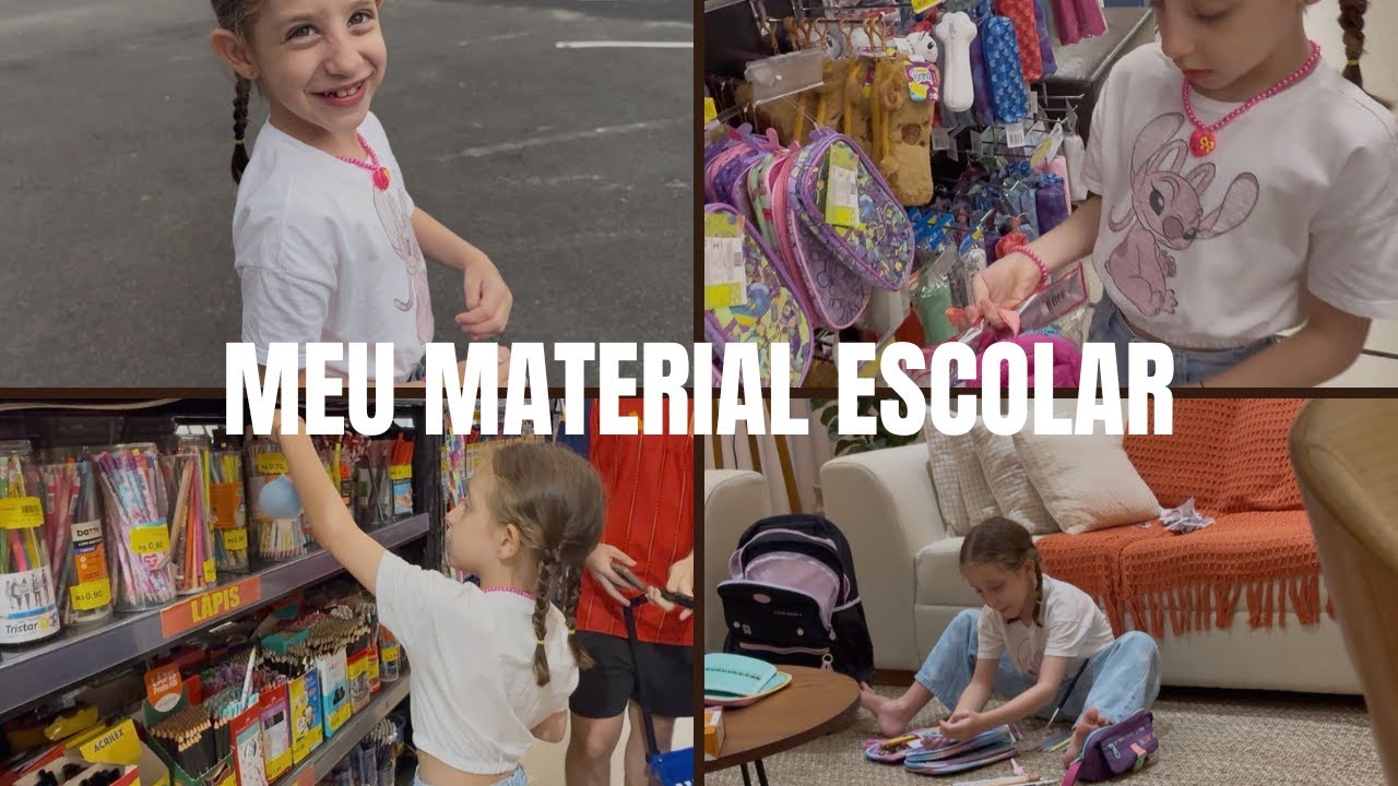 Meu material escolar 2026! 📚💕