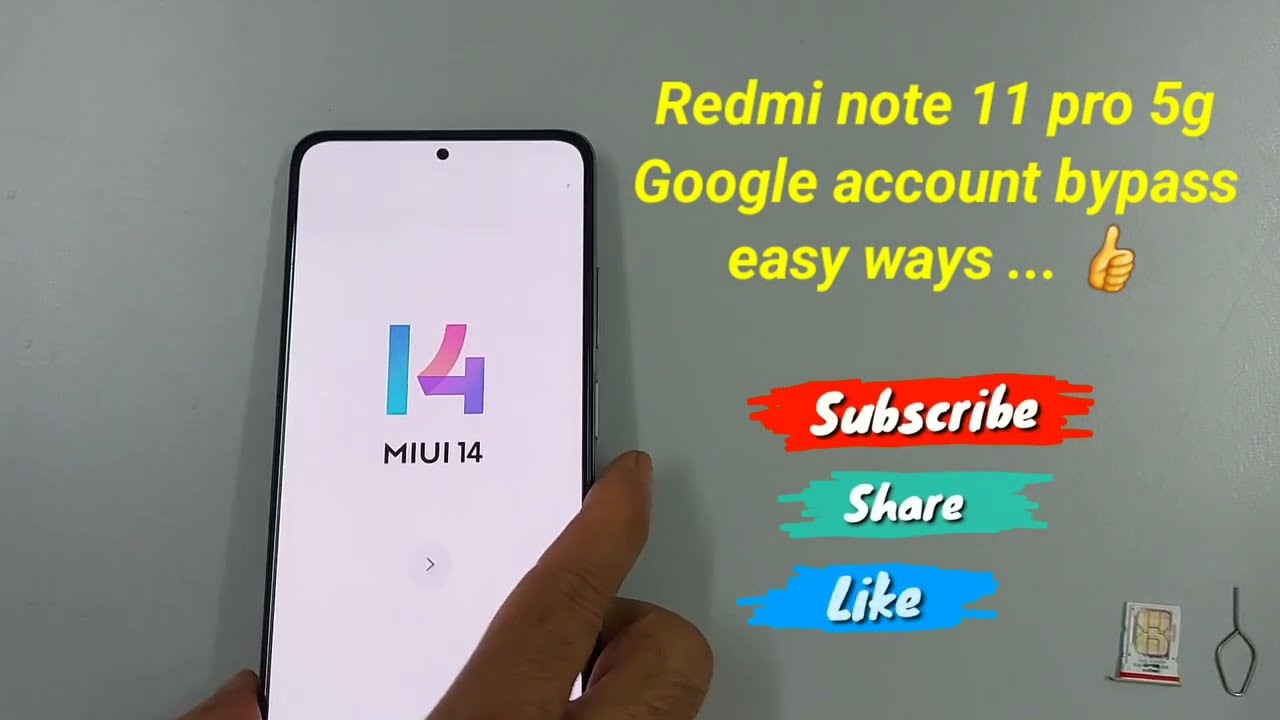 Redmi Note 11 Pro 5G Frp Bypass