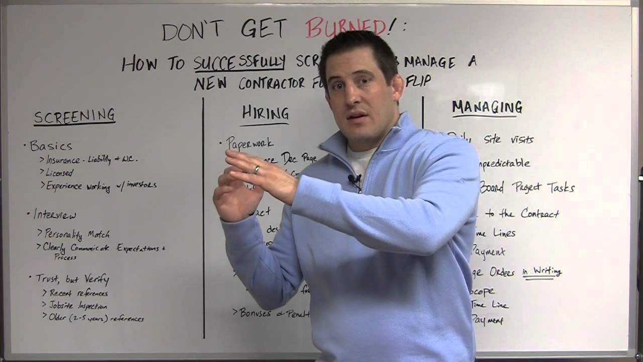 Don't Get Burned From Contractors