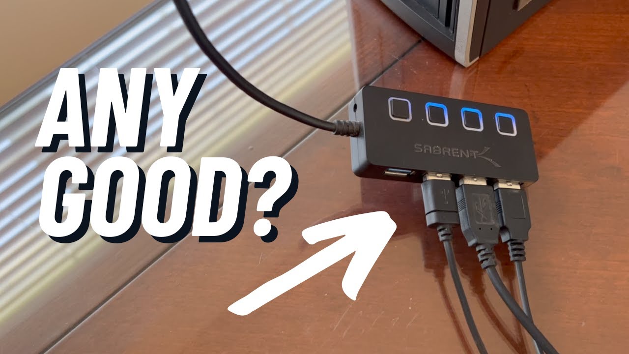 SABRENT 4-Port Adapter Review | Best USB 3.0 Hub with Power Switches? | PC & Mac | Fast, Slim, Easy