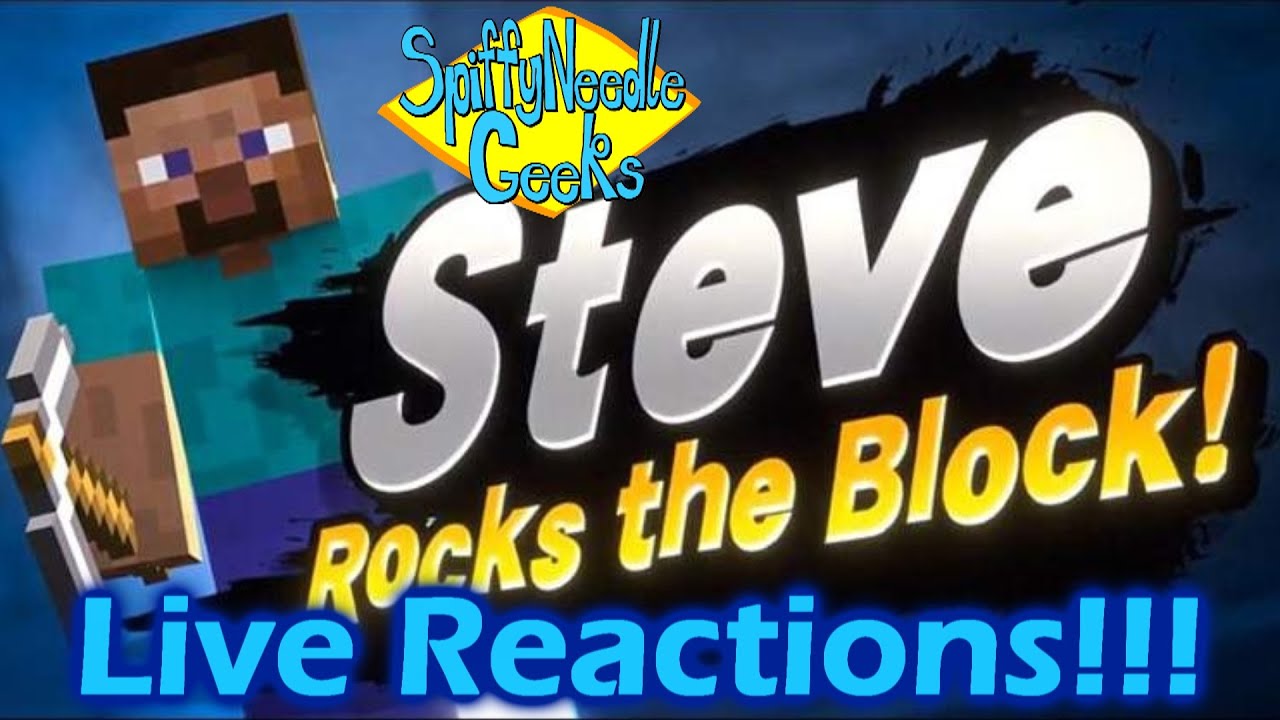 SNG Reacts: Minecraft Steve Smash Bros. Reveal!