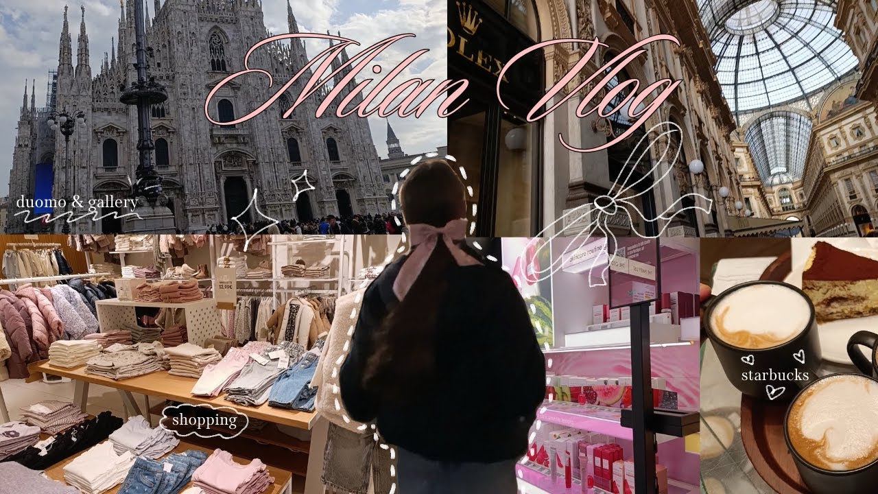 MILAN DIARIES 𝜗𝜚˚⋆ *shopping vlog, lake como, cute outfits, aesthetic starbucks*🎧ྀི🎀 | sofii lacy