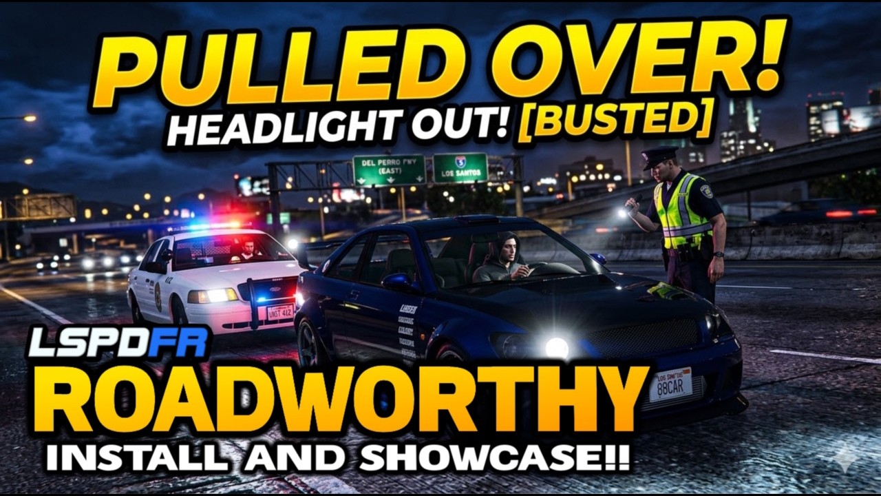 Новый мод для LSPDFR | RoadWorthy | Установите и продемонстрируйте! | ОБЯЗАТЕЛЬНЫЙ МОД! | #lspdfr...