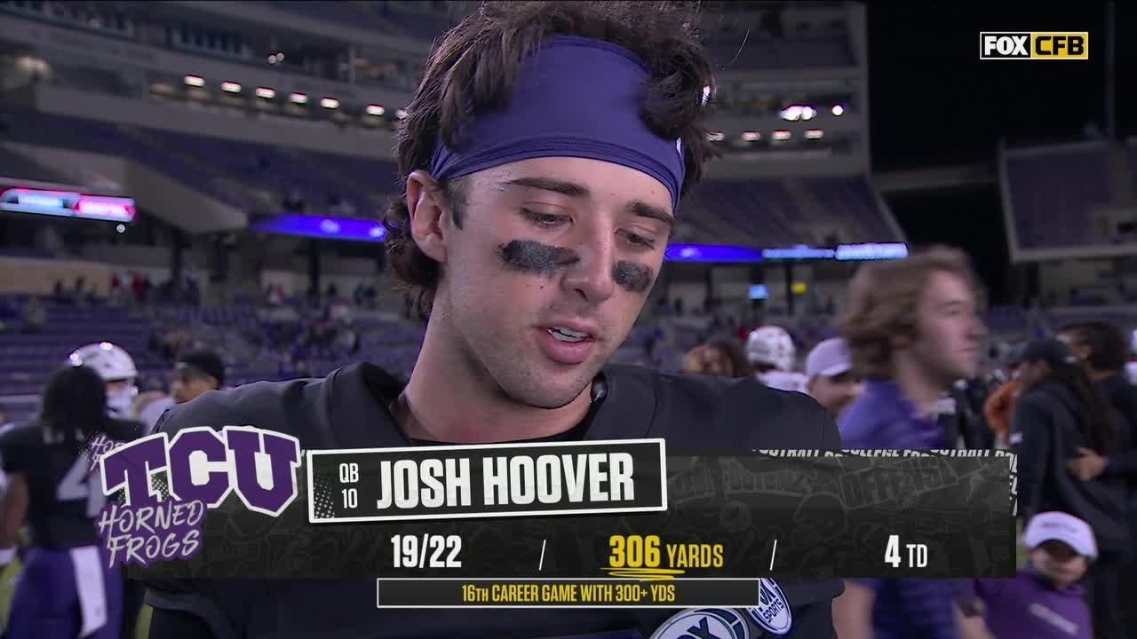 TCU's Josh Hoover Post-Game Interview After Defeating Cincinnati