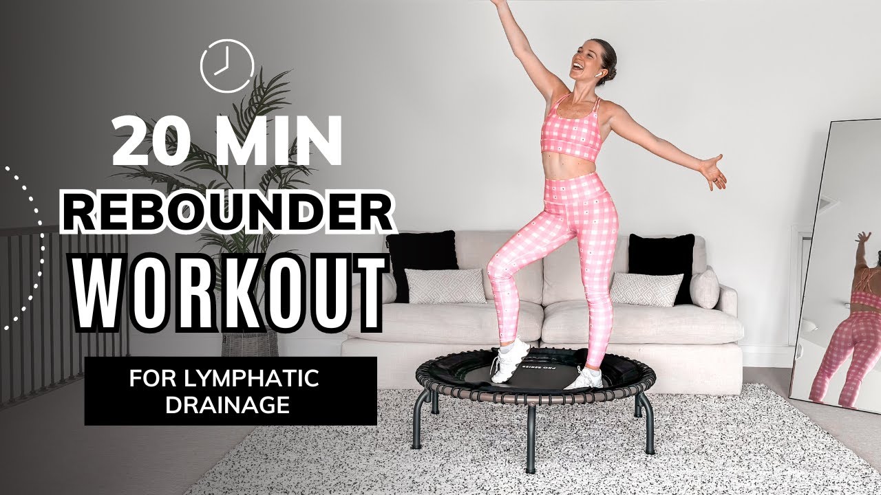 20-Minute Rebounder Workout for Lymphatic Drainage | Fun Mini Trampoline Exercises with Jump&Jacked
