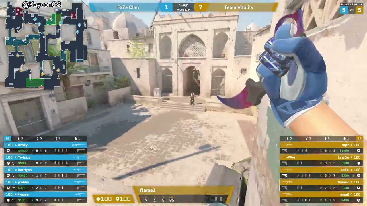 flameZ Demo ( 12-9 ) Vitality vs FaZe ( DUST2 ) POV | StarLadder Budapest Major 2025
