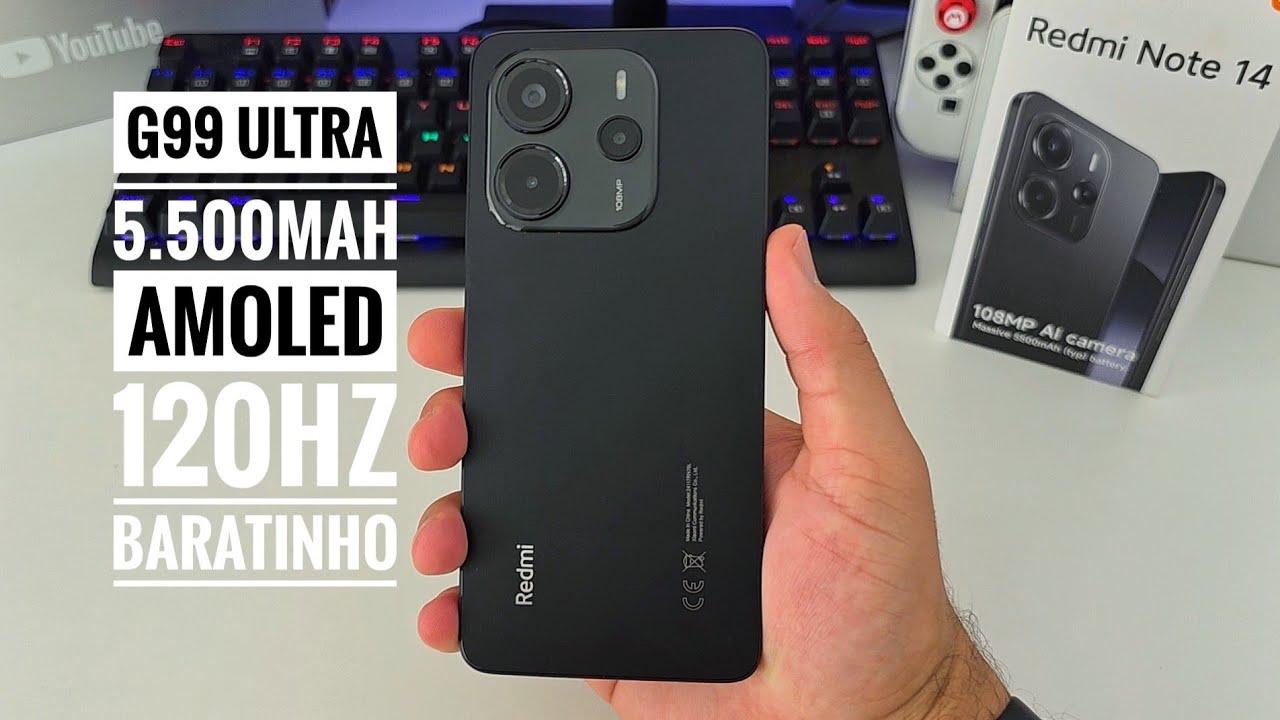 COMPREI O REDMI NOTE 14 O BARATINHO DA XIAOMI! UNBOXING E TESTES!