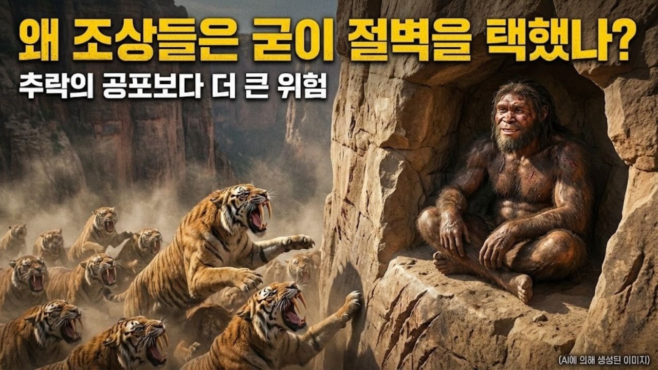 수백만 년 전의 삶: 왜 원시 인류는 위험한 절벽 위에서 살아야만 했는가? #인류의진화 #원시인 #절벽거주 #선사시대