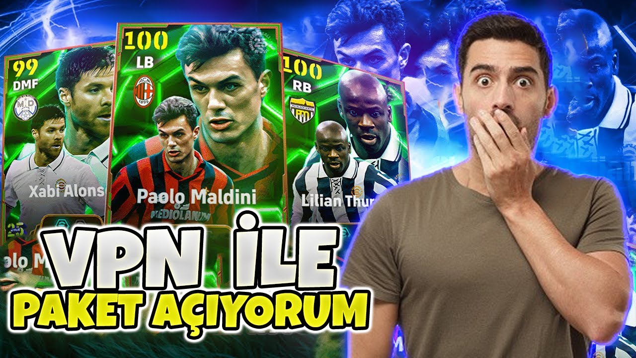 VPN İLE PAKET AÇMAK İŞE YARIYOR MU?🤔 105 MALDINI ÖZEL BASIM 🔥 EFOOTBALL 2025 MOBİLE