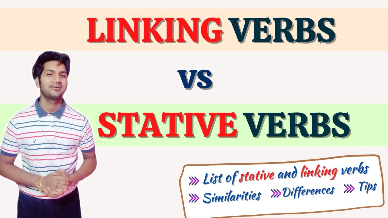 LINKING verbs vs STATIVE verbs in English | Differences and Similarities | List, examples, and tips