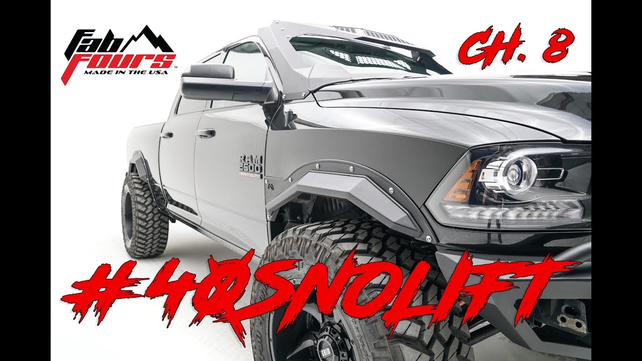 2016-2018 Dodge Ram // Fab Fours Open Fender System // Fender Flare