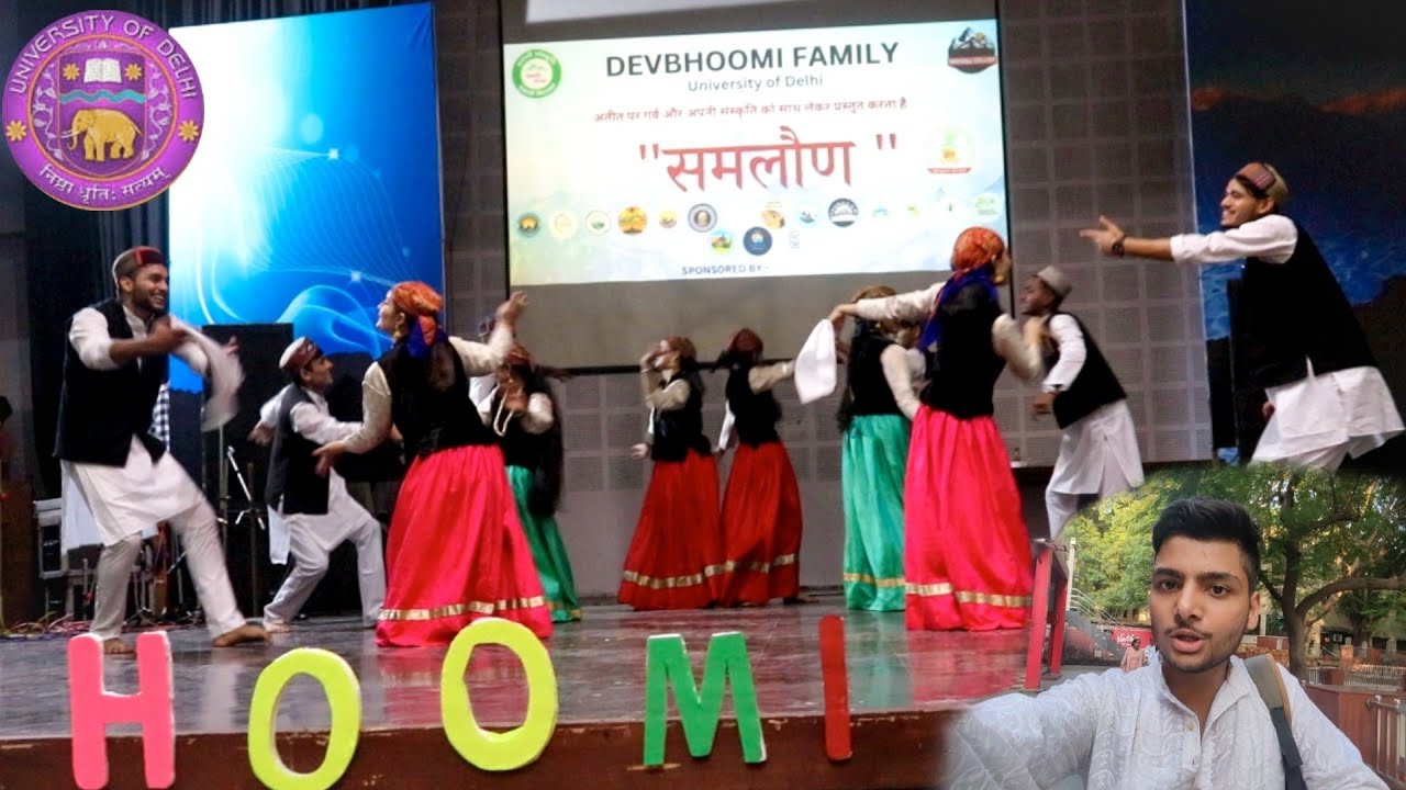 We Participated in a Cultural Event | Devbhoomi Samlaun | Hansraj College | Delhi University ❤️