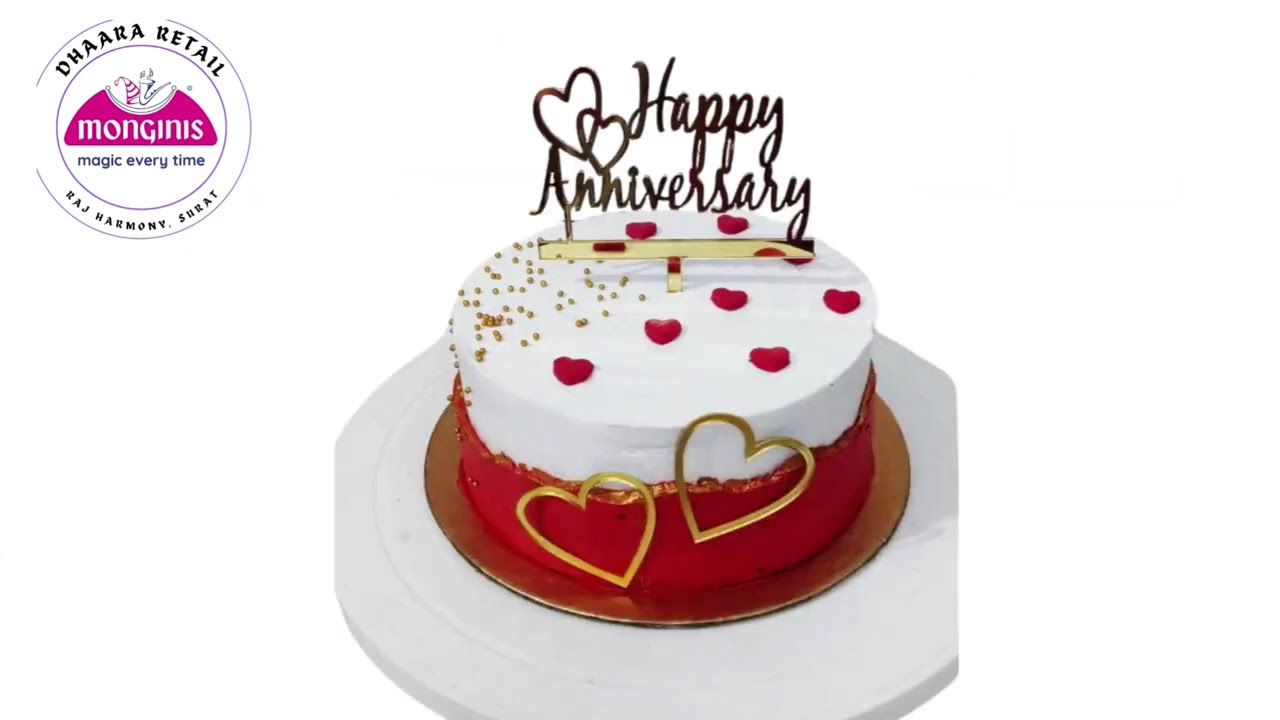 “Special Anniversary Cake Design ❤️ Pure Love in Every Layer”