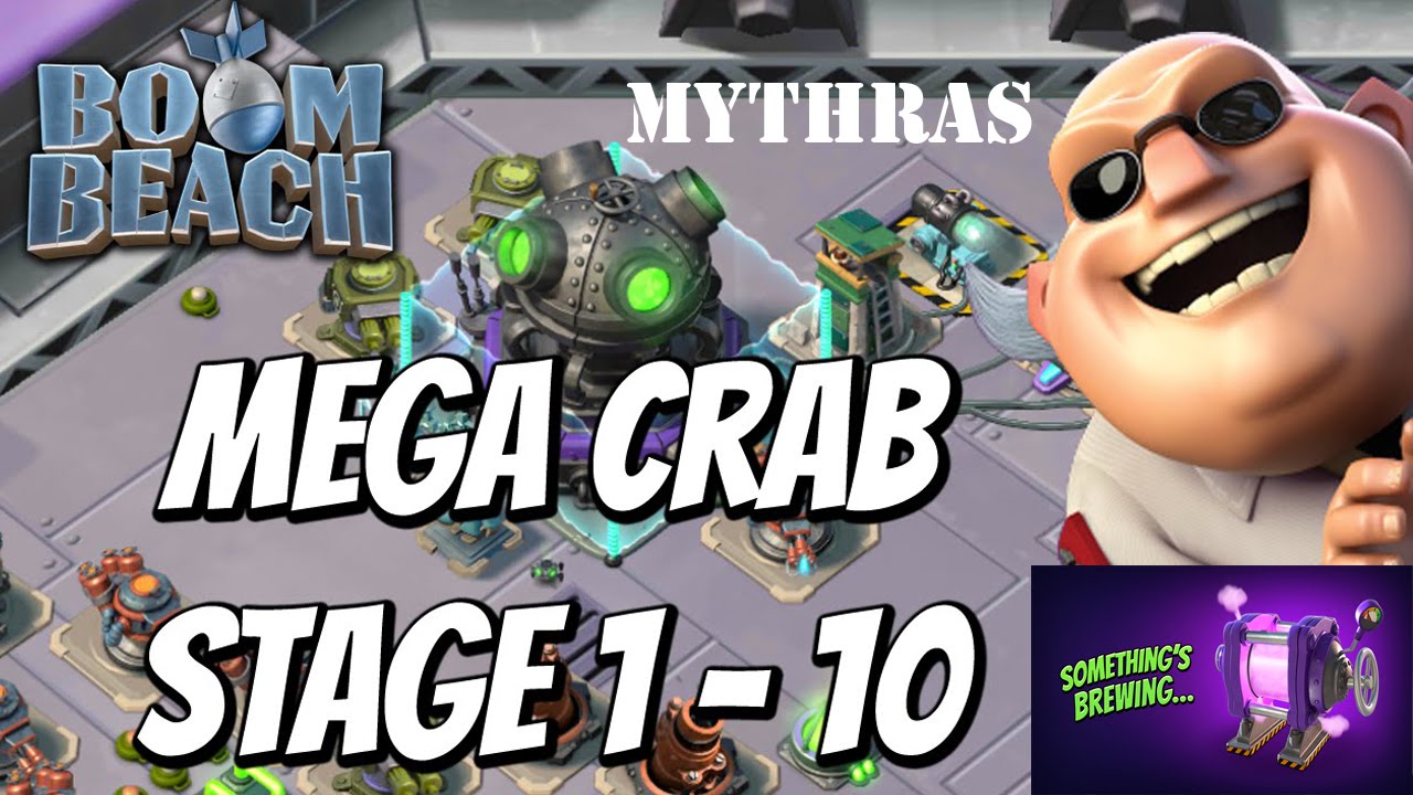 Boom Beach: MEGACRAB Returns Stages 1-10 Speed Serum Update