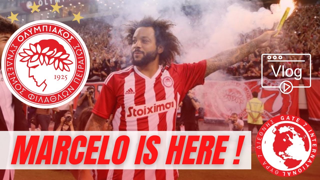 MARCELO RECEPTION AT THE KARAISKAKI FOR OLYMPIACOS | VLOG