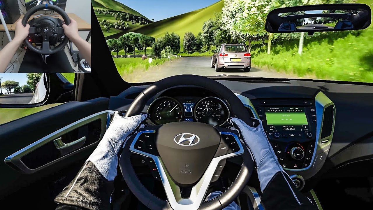 Assetto Corsa - Hyundai Veloster Turbo R [Steering Wheel Gameplay]