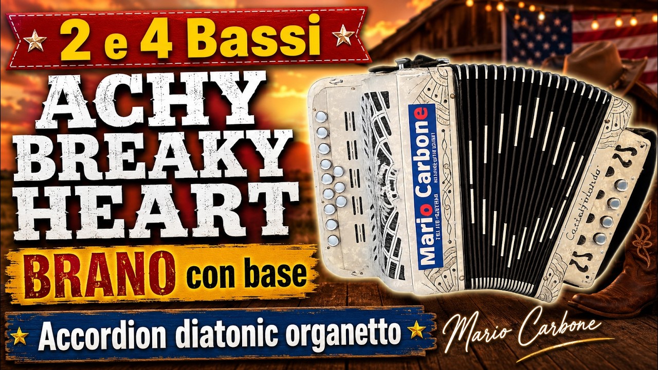2 e 4 Bassi -  FANTASIA AMERICANA - Brano - Accordion diatonic Organetto-