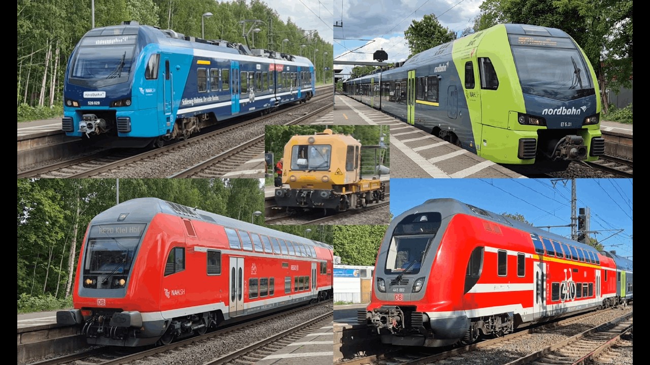 [Mai 2025] Aufnahmen von Zügen am Bahnhof Elmshorn