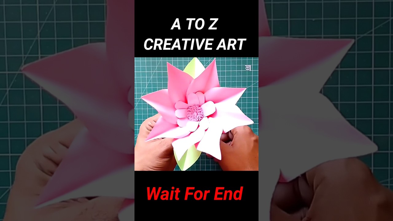Origami Paper Flower Craft Tutorial/Paper Flower #shorts #paperflower #trending #viral #diycrafts