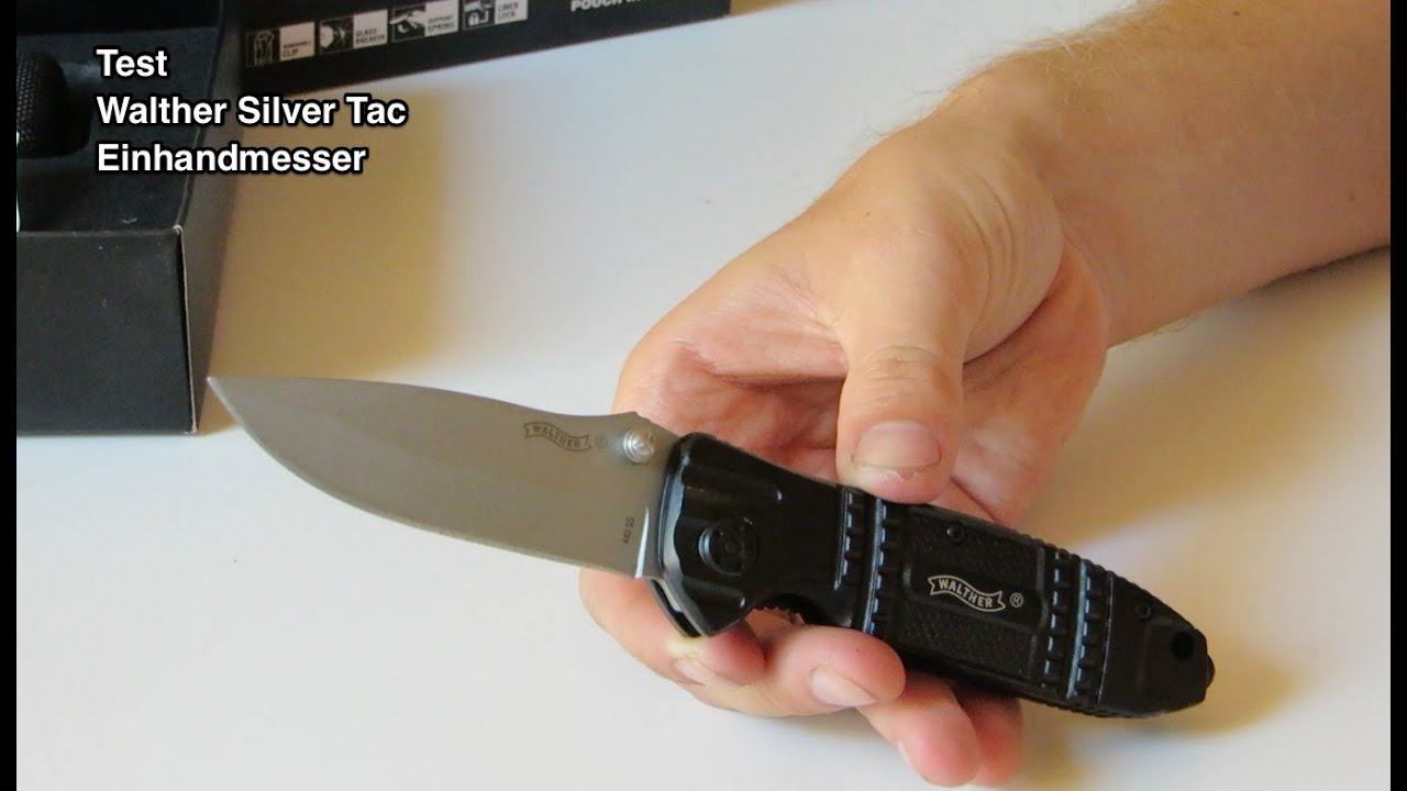Test Walther Silver Tac Einhandmesser | Walther Einhandmesser | Einhandmesser Test