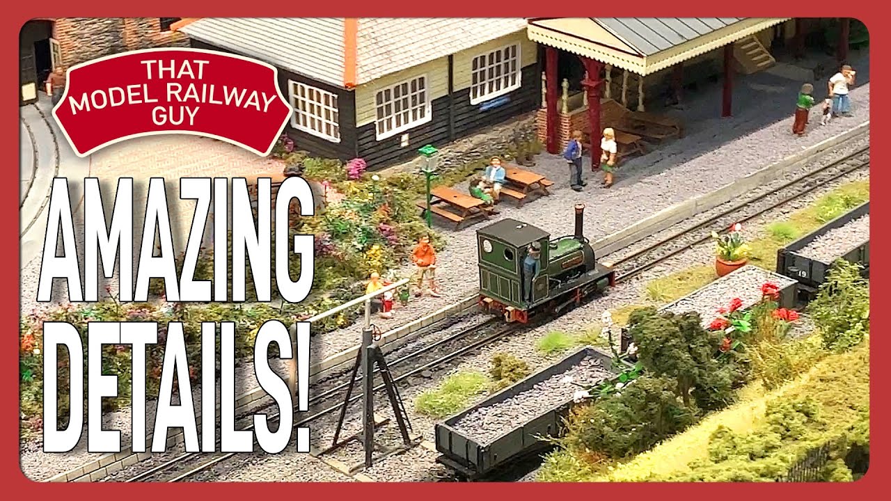 This Model Railway Has AMAZING DETAIL! - Launceston Steam Railway - A 009 Narrow Gauge Model Railway
