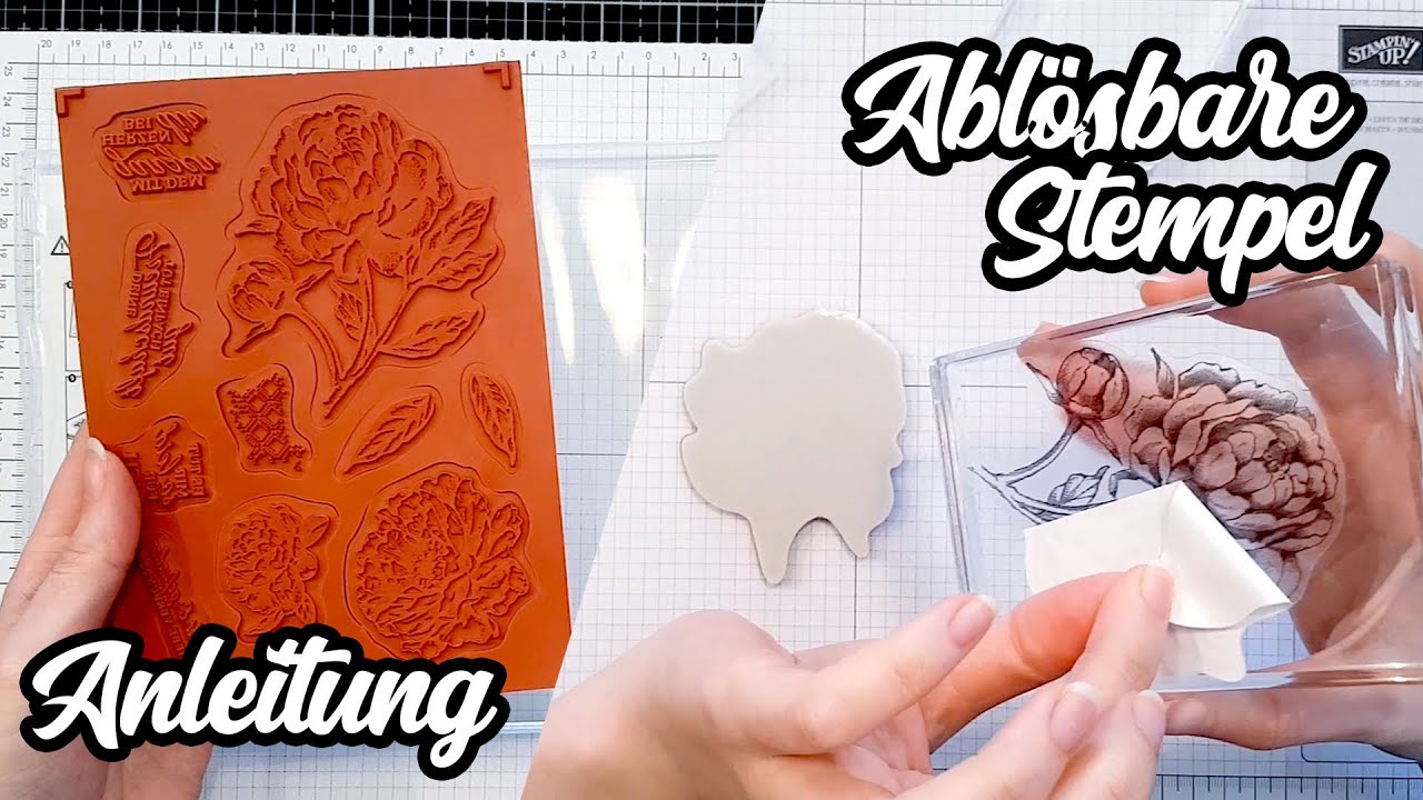 Motivaufkleber anbringen // Ablösbare Stempel von Stampin' Up!