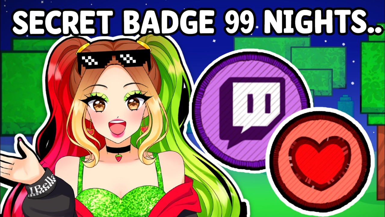 Getting THE SECRET TWITCH BADGE in 99 Nights In The Forest..