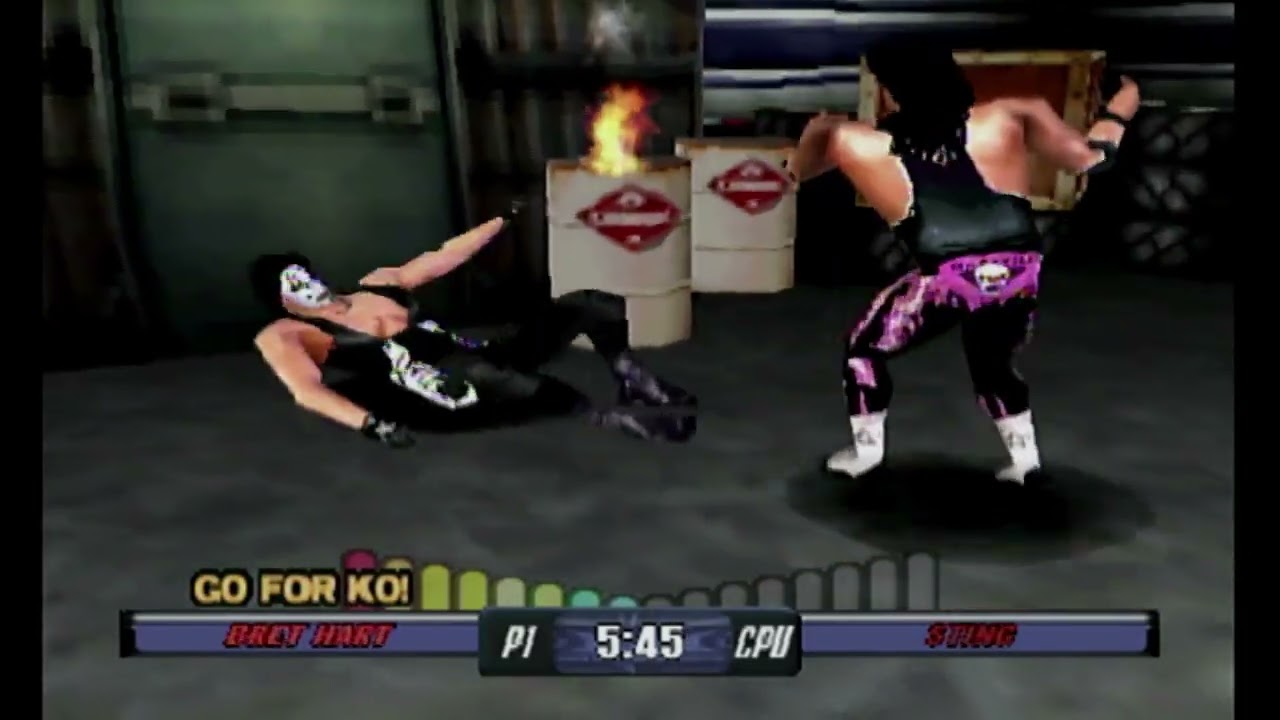 WCW Backstage Assault (World Heavyweight Championship with Bret 