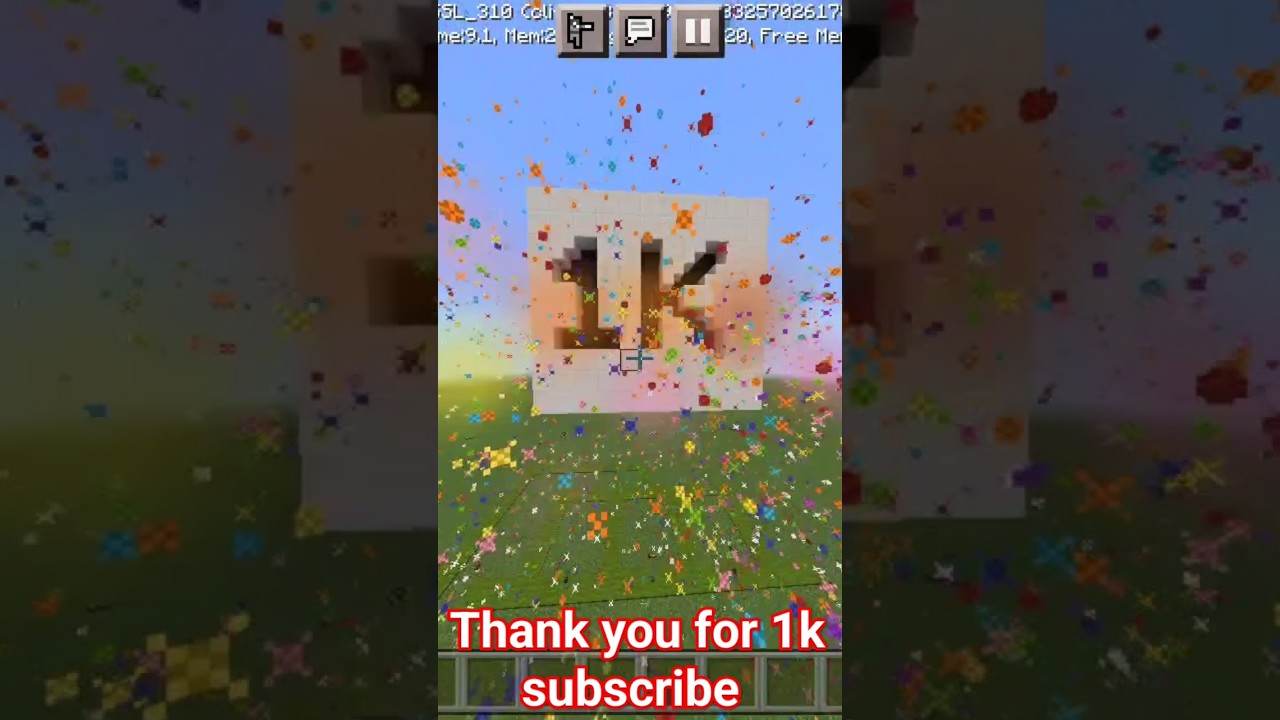 Minecraft 1k celebrate || Thank you so much for 1k subscriber #shorts #viral #minecraft #celebration